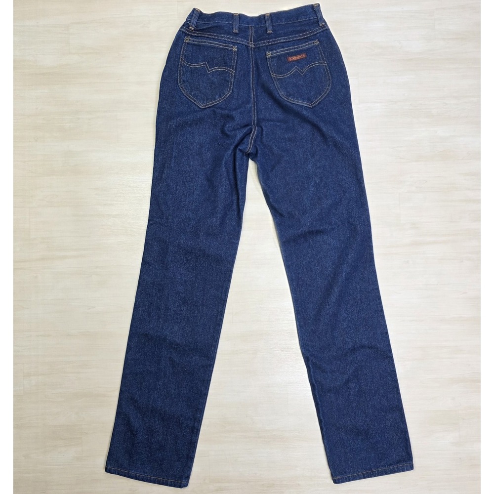70s Wrangler‎ No Fault Denim Jeans Pony Scovill Zip Dark Women's Size 12 25 x 32